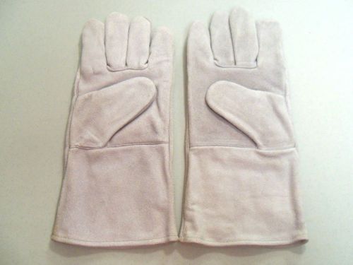 Leather Welding Gloves Split All Purpose Premium Work Metal Shop Weld Glove nos