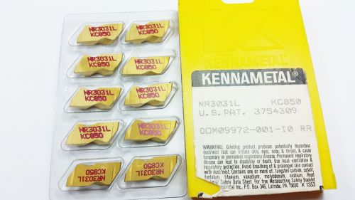 Kennametal NR3031L KC850 Top Notch Grooving Carbide Inserts (10 QTY) (Q 775)