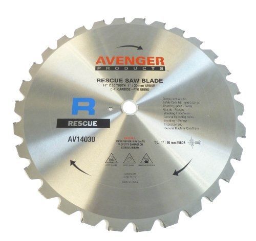 Avenger product avenger av-14030 rescue saw blade, 14-inch by 30 tooth, 1-inch for sale