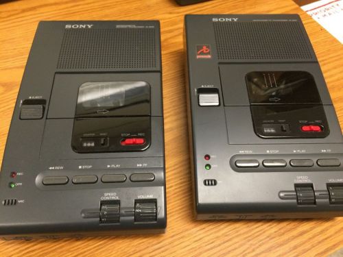 2 Sony M-2000 Microcassette-Transcriber