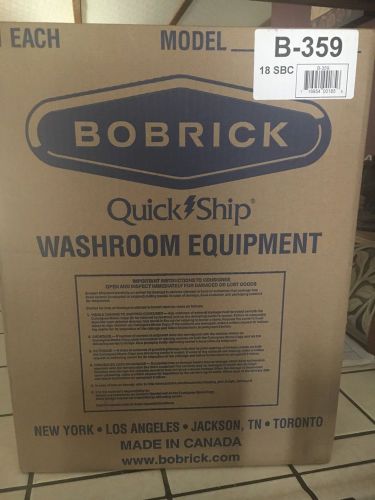 New! Bobrick B-359 Stainless Steel Recessed Paper Towel Dispenser, Multi-Fold