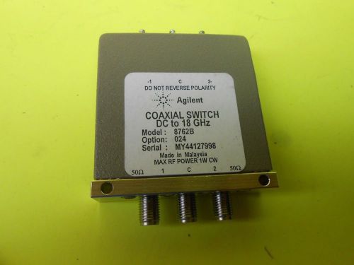 Agilent 8762B Coaxial Switch with Option T024, used