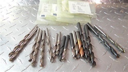 LOT OF 17 HSS LETTER DRILLS N TO X US TOOL