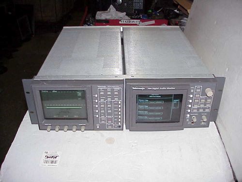 Tektronix 764 Digital Audio Monitor and WFM 601E Serial Component Monitor