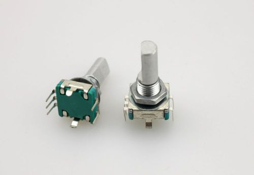 2 x ec11 rotary encoder 20 pulses 18mm d shaft pc mount 12mmx13mm body for sale
