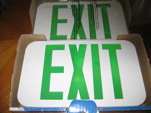 NEW IN BOX COMPASS CER LED EMERGENCY EXIT SIGN