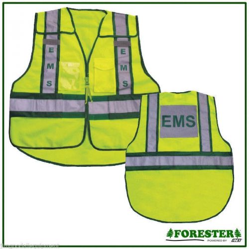 Safety Vests for EMS,5 Point Tear Away,Meets ANSI/ISEA 207-2006 ANS Standards