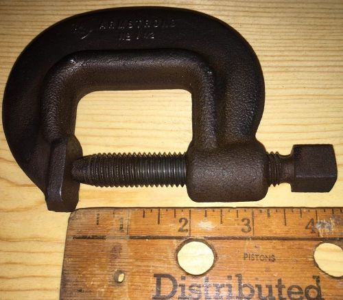 Vintage ARMSTRONG STEEL FORGED  C CLAMP 78-015 Heavy Duty USA- Forged USA
