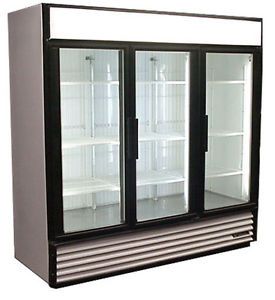Used true three glass door freezer merchandiser for sale