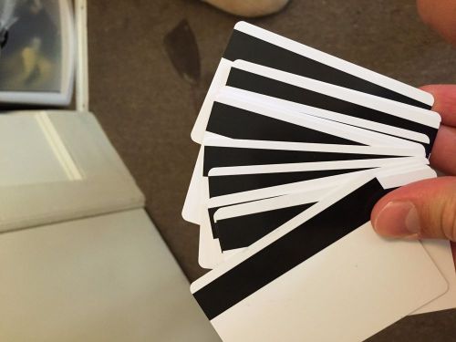 13 - 30 mil Blank Mag Strip PVC cards