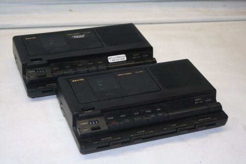 Lot of 2 Sanyo Standard Cassette Transcribing System TRC-8080 Untested