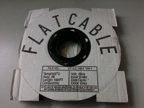 Flat Cable 14 Way Pin AWG 28 1.27mm pitch 100ft Length