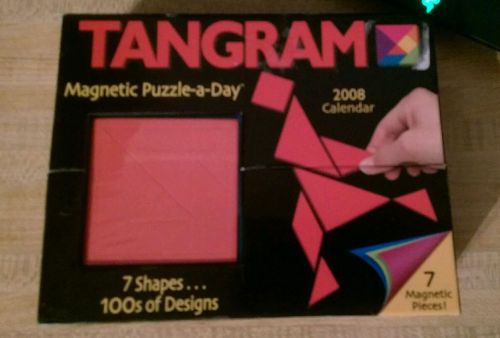2008 Calendar TANGRAM Magnetic Puzzle-A-Day rare hard to find unopened brand new
