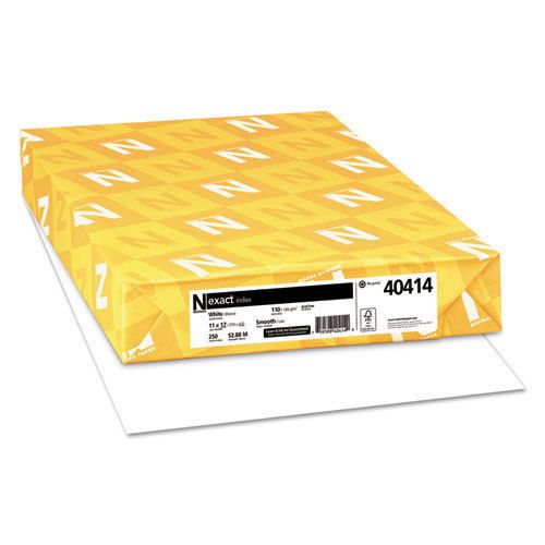 Exact index card stock, 110lb, 92 bright, 11 x 17, 250 sheets for sale