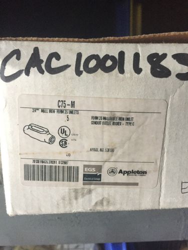 C75M APPLETON 3/4&#034; CONDUIT BOX (5 PER BOX)