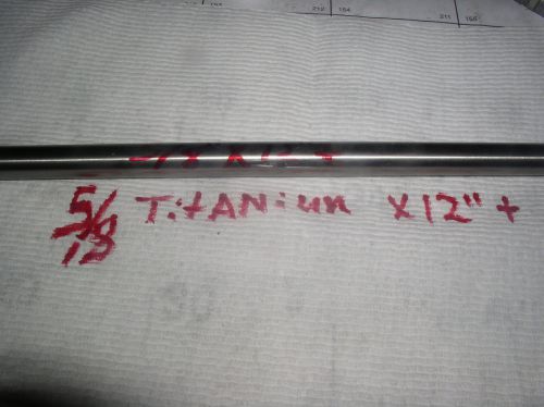 5/8&#034; titanium round rod bar  1 pc. 5/8&#034; x 12&#034;+   medical implant grade 23 for sale