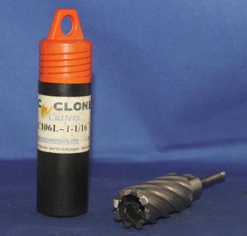 Cyclone evolution cl106l 1-1/16&#034; x 2&#034; w/ pilot pin annular cutter bit for sale