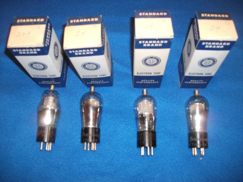 GE, Brunswick, Everready, TYPE 24 24a VACUUM TUBES GUARANTEED!