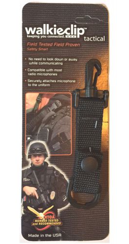 Tactical mic clip speaker mic holder shirt clip attachment police/fire/emt radio for sale