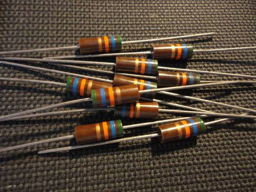 10PCS ALLEN BRADLEY 56K-1W-5% RC32GF563J 1WATT CARBON COMP.RESISTOR