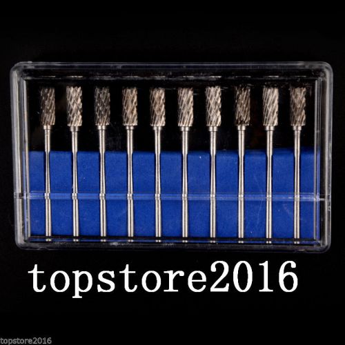 10pcs dental lab polisher drills assorted tungsten steel carbide burs a05 2.35mm for sale