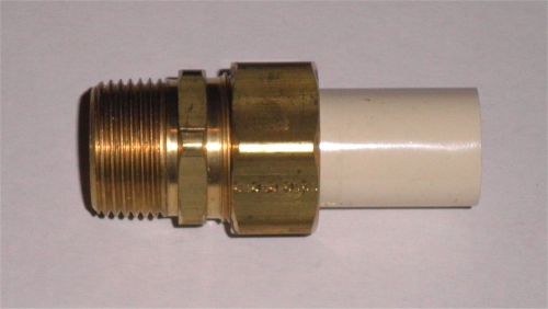 10-Pack of Charlotte CTS-2505 3/4&#034; MIPxCPVC Spigot Brass Transition Union