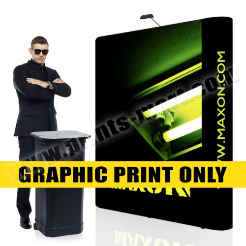 6&#039; Trade Show Booth Pop Up Banner Stand Display Replacement Banner Printing Only
