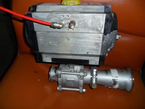 TRU-FLO PNEUMATIC ACTUATOR UT36-SR4-F07 +  QSM CFM 2&#034;  316 s/s 1000 wog valve