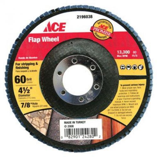 Flap Wheel 4-1/2&#034;X7/8&#034; Ace Grinding Cups and Wheels 9716-002 082901242802