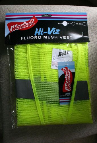 Neon Yellow Safety Vest with Reflective Strips XS-S adult size