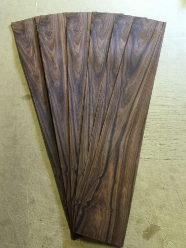 Wood Veneer Rosewood 5x31 22Pcs Total Raw Veneer  &#034;EXOTIC&#034; RW2 6-16-16