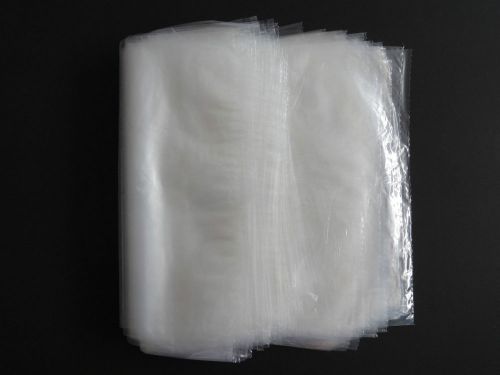100 Clear 12&#034; x 15&#034; Poly Bags 1 MIL Plastic Flat Open Top
