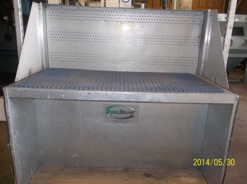 Dual draw down draft deburring table for sale