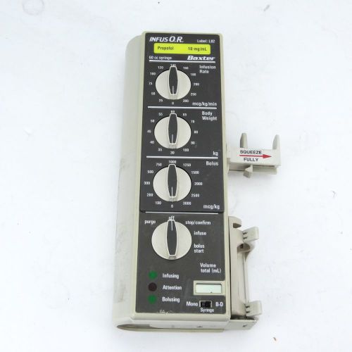 Baxter Infus OR &amp; L 02 Propofol Label_Bard Syringe Pump_Infusion IV w/ Batteries