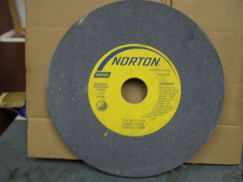 NEW NORTON  12 X3/4 X1-3/4 23A60-K5VBE GRINDING WHEEL 2705 RPM