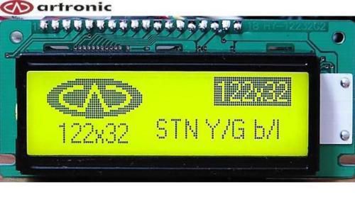 ART-US LCD-graph. 122x32 with LED b/l-Y/G N6 (S6B0086) [ABG122032G01-YHY] N6
