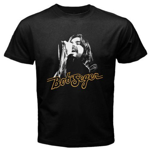 Bob Seger and The Silver Bullet Band Early Years Men&#039;s Black T-Shirt Size S-3XL