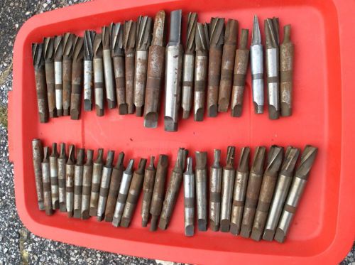 Lot of 45 national , cowles high speed steel taper shank drill bit lathe mill for sale