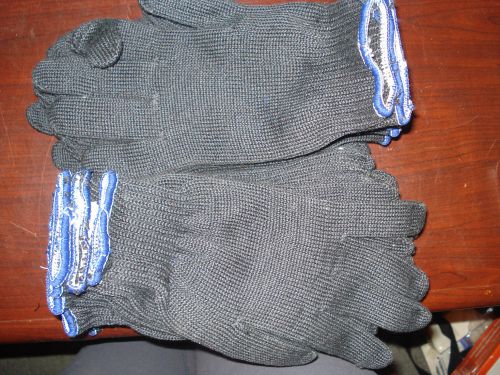 Dupont cut resistant gloves, black, xl kevlar knit, clute, qty 11 pairs |kg2| rl for sale