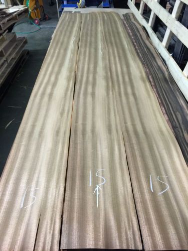 Wood veneer tiger wood 9x108 3pcs total raw veneer  &#034;exotic&#034; mex 15 for sale