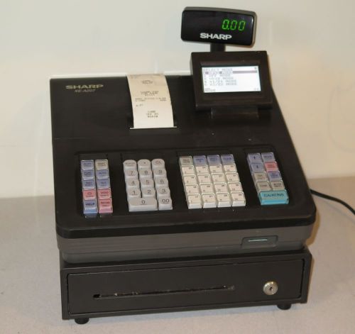Sharp XE-A207 POS Electronic Cash Register - 99 Dept, 25 Clerk, 2500 lookups