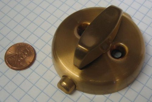 Schlage #b202-672 thumbturn assembly, with hold-open bar, satin bronze-plated for sale