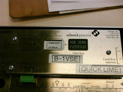 Schenck Process Discont PLC, VSE 20100, B-1VSE - New
