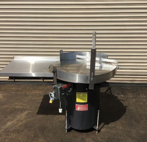 Kaps All 36” SS Rotary Accumulation Feed Table, Pack Off Accumulation Table