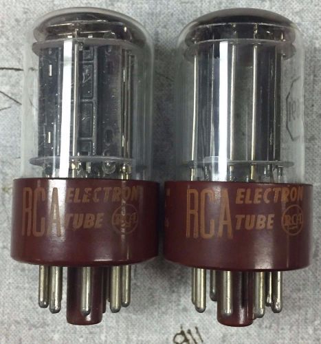 Matched Pair RCA 5691 Audio Tubes, Black Plate/Triple Mica, TESTED! (#4)