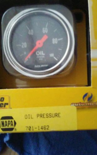 NAPA AUTO METER 701-1462 OIL PRESSURE 100PSI*NEW IN A BOX*