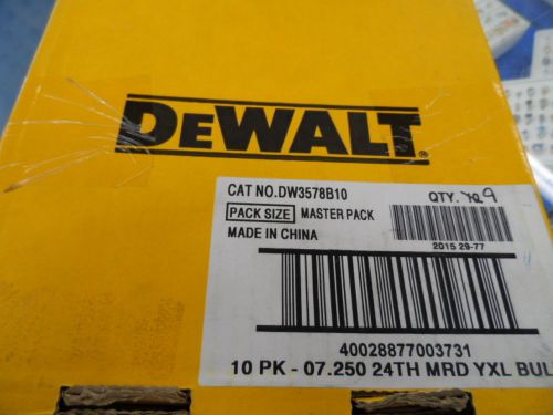 NEW - (9) DeWalt DW3578 24T 7-1/4&#034; FRAMING SAW BLADES