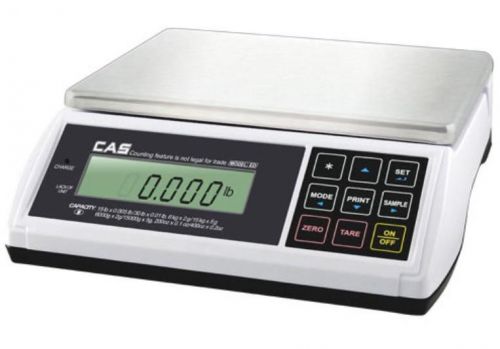CAS ED Counting Checkweigher Scale 60X0.02 LB,Dual Range,NTEP,Legal Trade,New