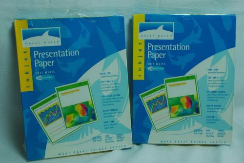 Lot of 2 Great White Presentation Paper - Soft White 98 Brightness 400 Sheets