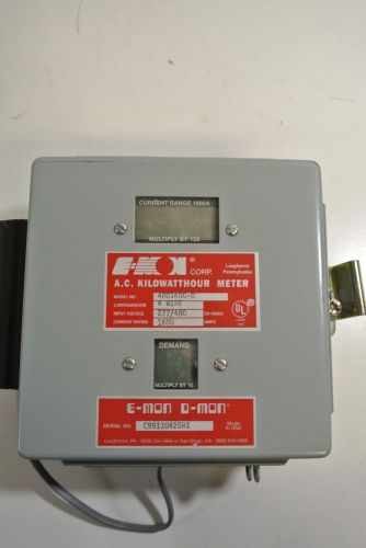 E-mon D-mon A.C. Kilo Watt Hour  Meter Model: 4801600-D , 4-Wire, 277/480, 1600A